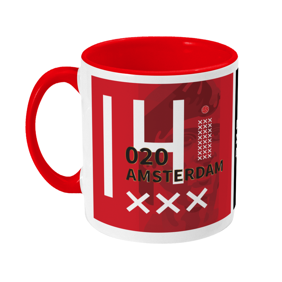 ajax amsterdam coffee mug oficial Ajax Mok / Beker / Koffiemok - Johan Cruijff 14