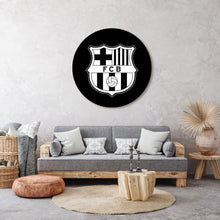 Afbeelding in Gallery-weergave laden, FC Barcelona - Logo Zwart-Wit