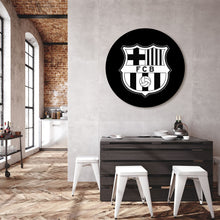 Afbeelding in Gallery-weergave laden, FC Barcelona - Logo Zwart-Wit