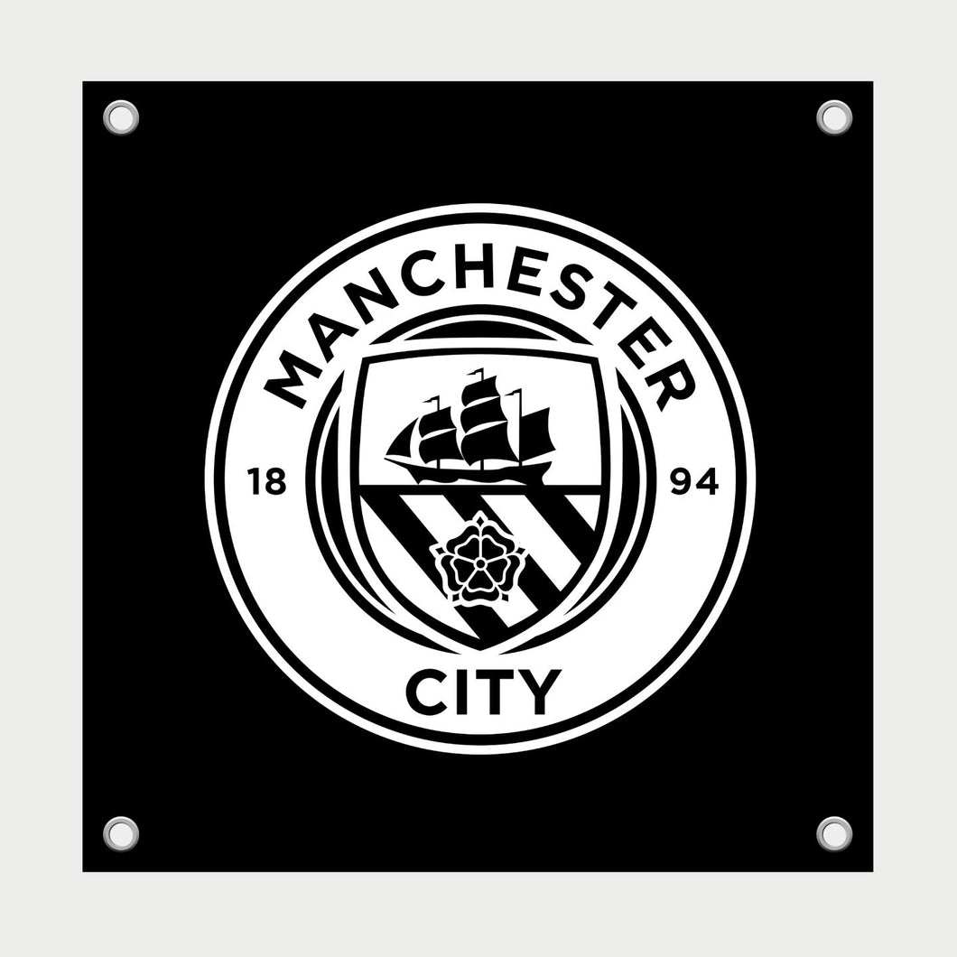 Manchester City - Logo Tuinposter